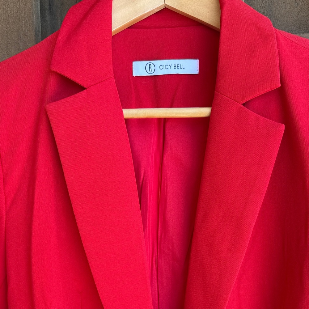 C. Wonder Classic Red Women's Blazer - Picture 3 of 6